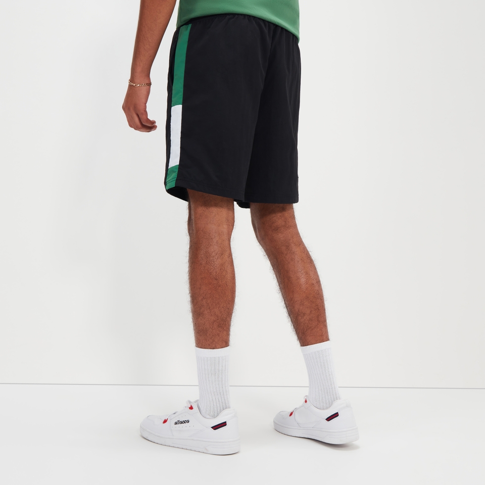 18-cm-Shorts Tiaki für Herren Schwarz/Grün