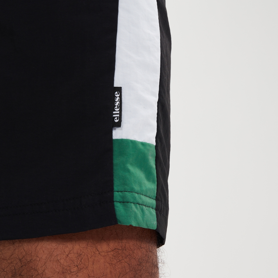 18-cm-Shorts Tiaki für Herren Schwarz/Grün
