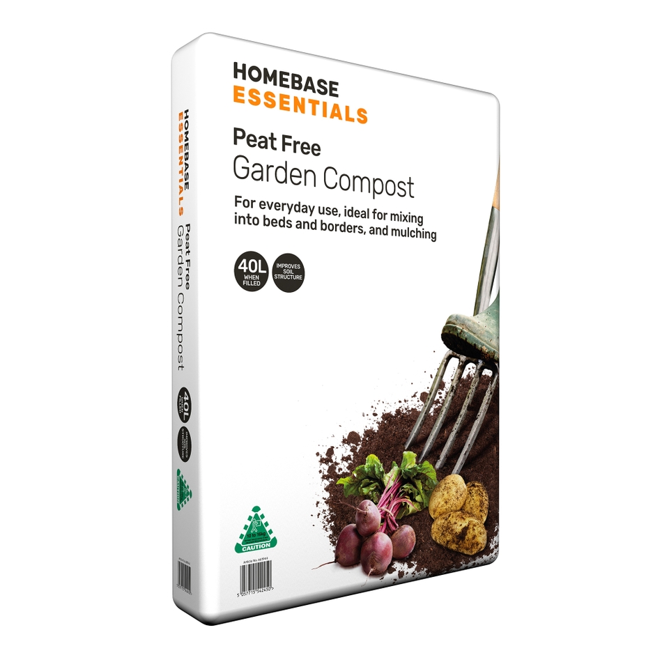 Homebase Essentials Peat Free Organic Garden Compost - 40L