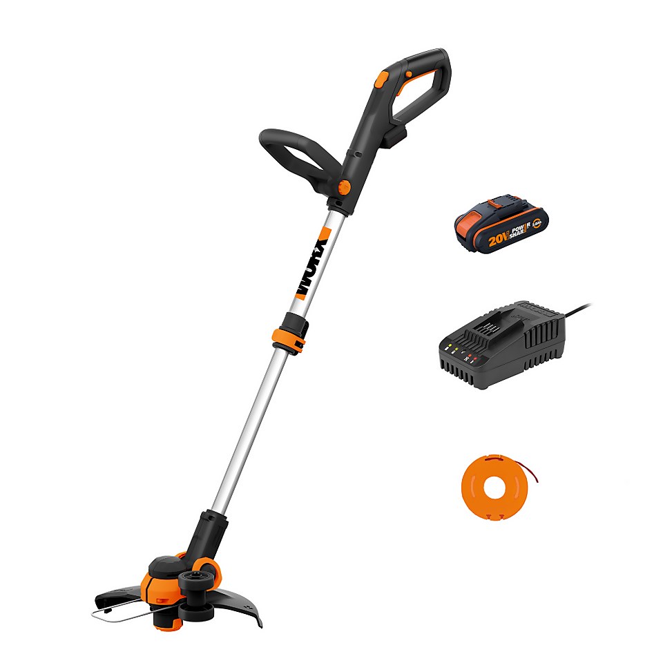 Worx WG163E.2 Cordless Grass Trimmer Homebase