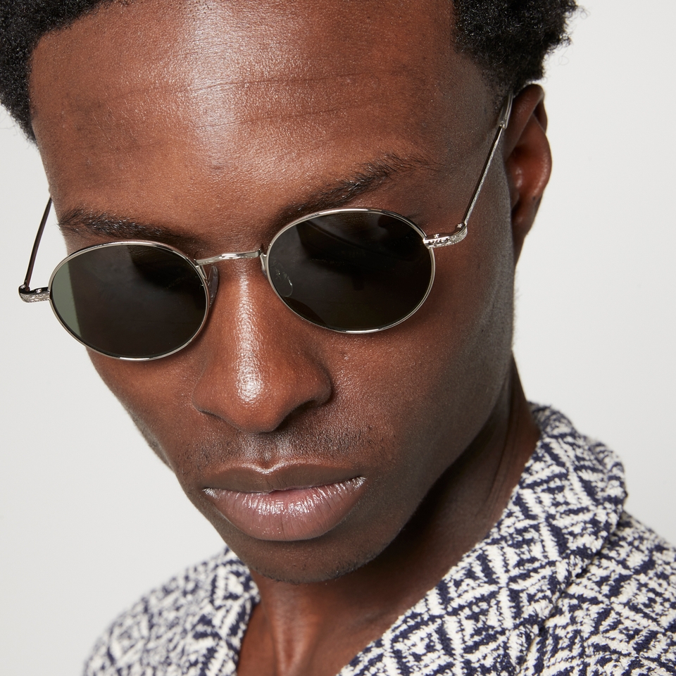 KAMO Icon Metal Round-Frame Sunglasses