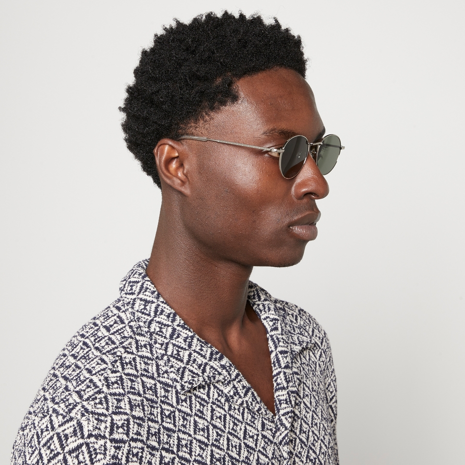 KAMO Icon Metal Round-Frame Sunglasses