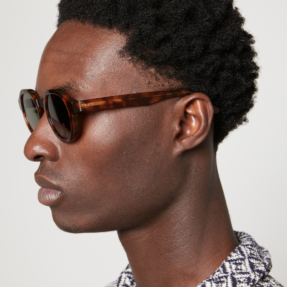 KAMO Palermo Acetate Round-Frame Sunglasses