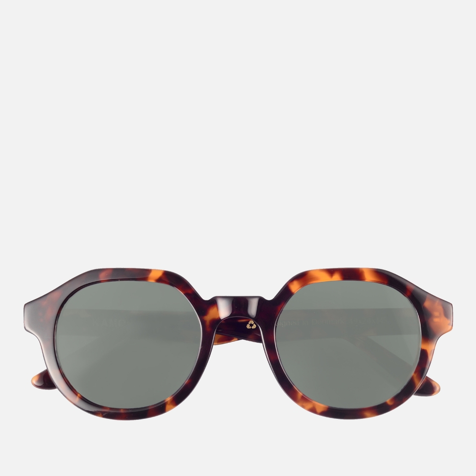 KAMO Palermo Acetate Round-Frame Sunglasses