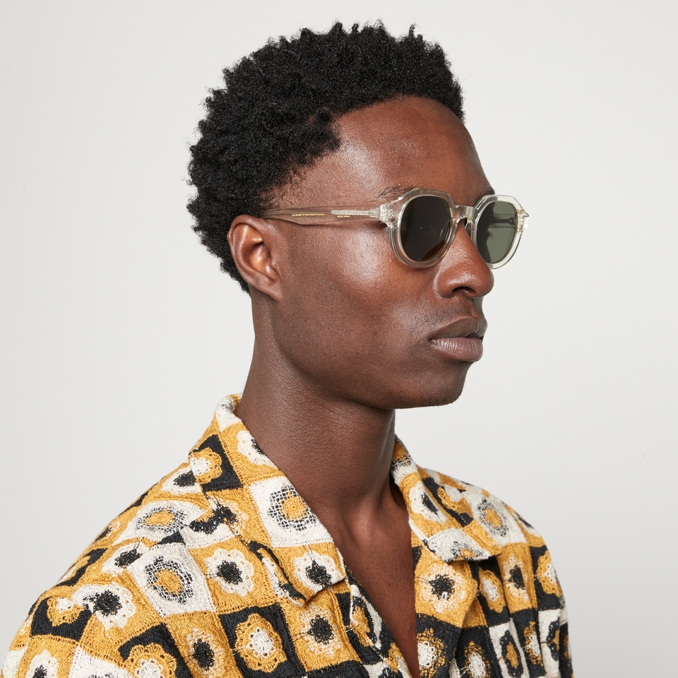 KAMO Palermo Acetate Round-Frame Sunglasses