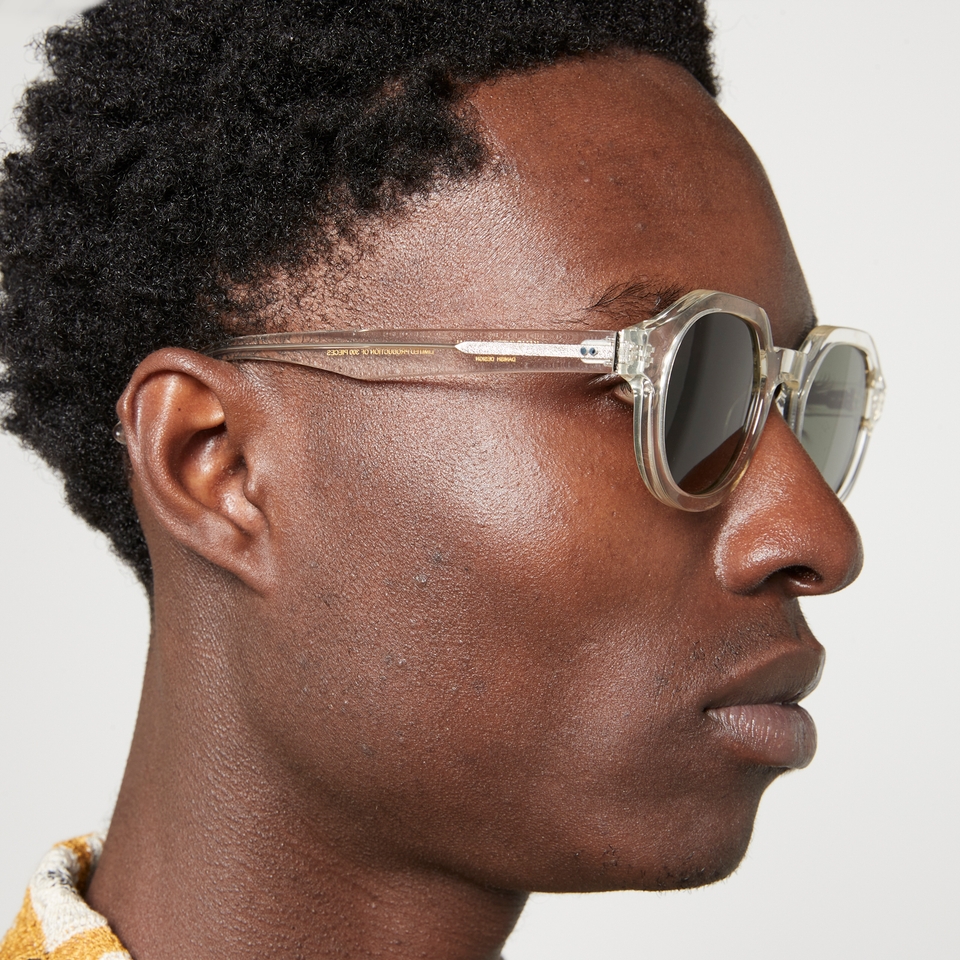 KAMO Palermo Acetate Round-Frame Sunglasses