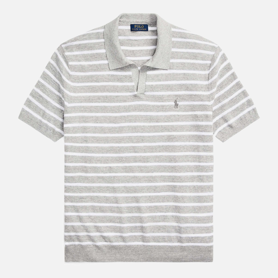 人気ショップ Polo Ralph Lauren Striped Knit Polo Shirt - S | Coggles トップス