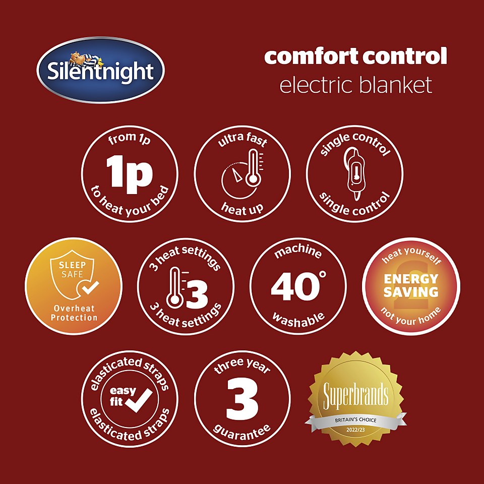 Silentnight Comfort Control Electric Blanket - King