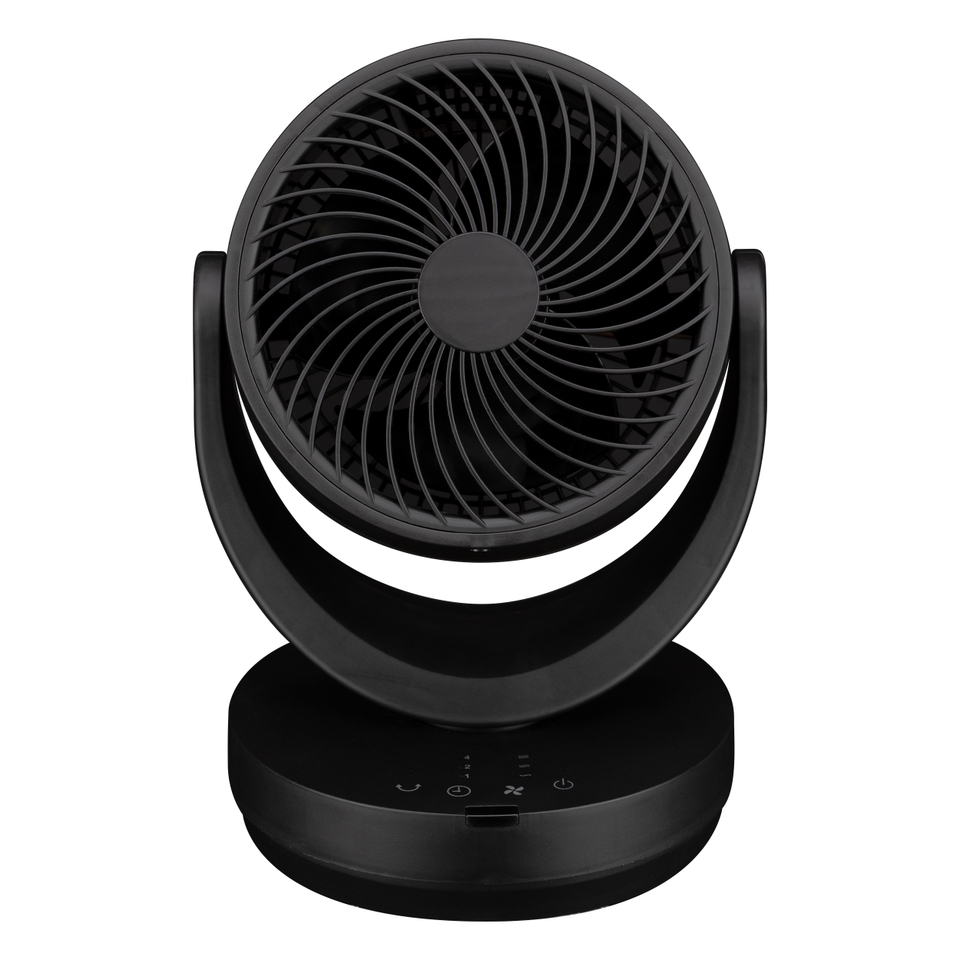 Homebase Desk Fan with Remote Control - Black