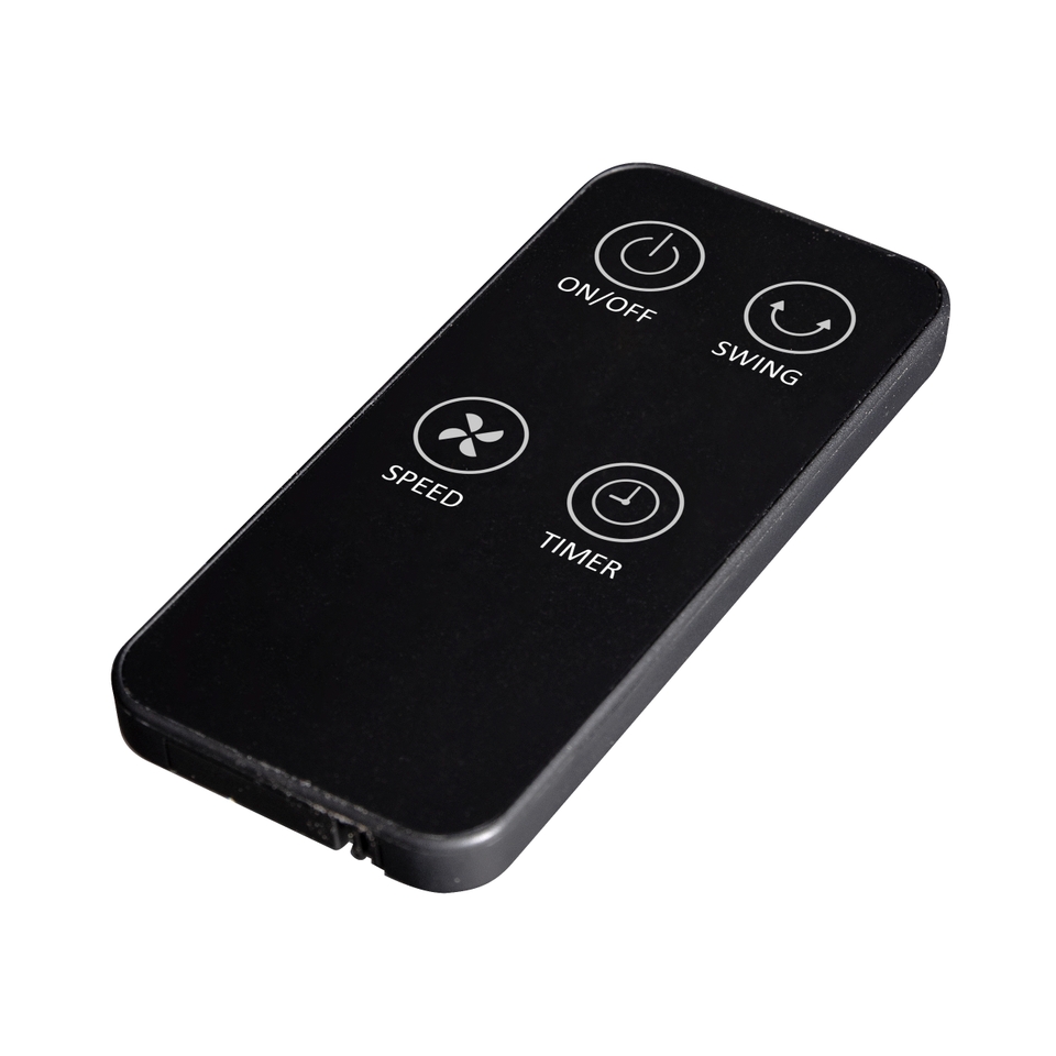 Homebase Desk Fan with Remote Control Black Homebase