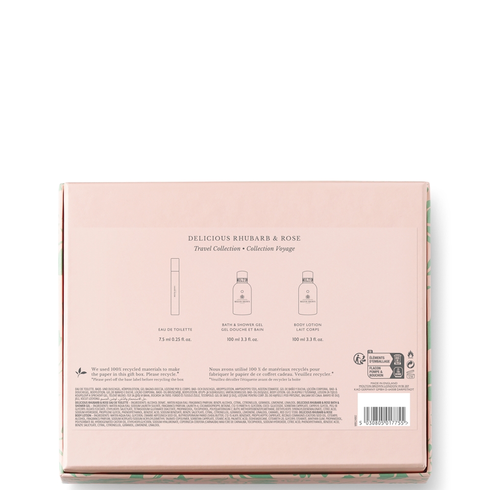Molton Brown Delicious Rhubarb and Rose Travel Collection