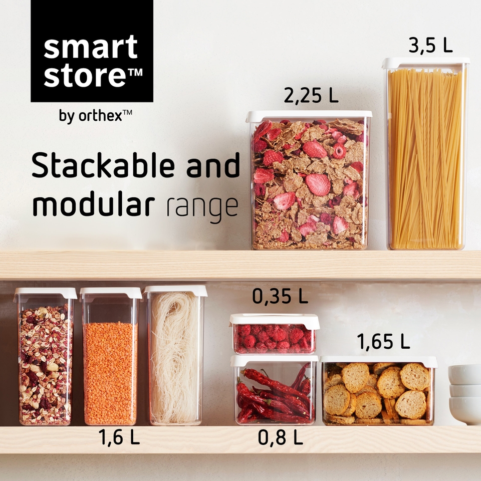 SmartStore Vision Clear Dry Food Storage Container with Lid - 0.35L