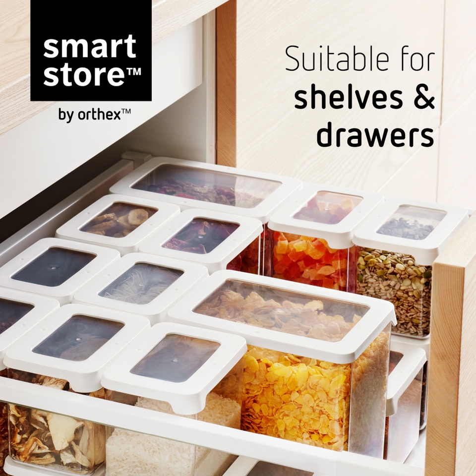 SmartStore Vision Clear Dry Food Storage Container with Lid - 0.8L