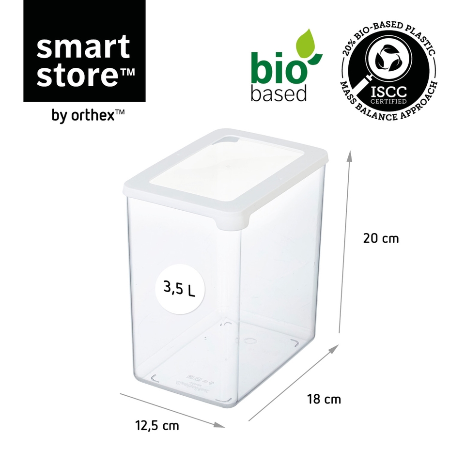 SmartStore Vision Clear Dry Food Storage Container with Lid - 3.5L