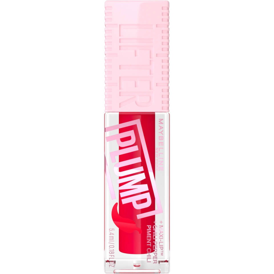 Maybelline Lifter Gloss Plumping Lip Gloss Lasting Hydration Formula With Hyaluronic Acid and Chilli Pepper (Various Shades)