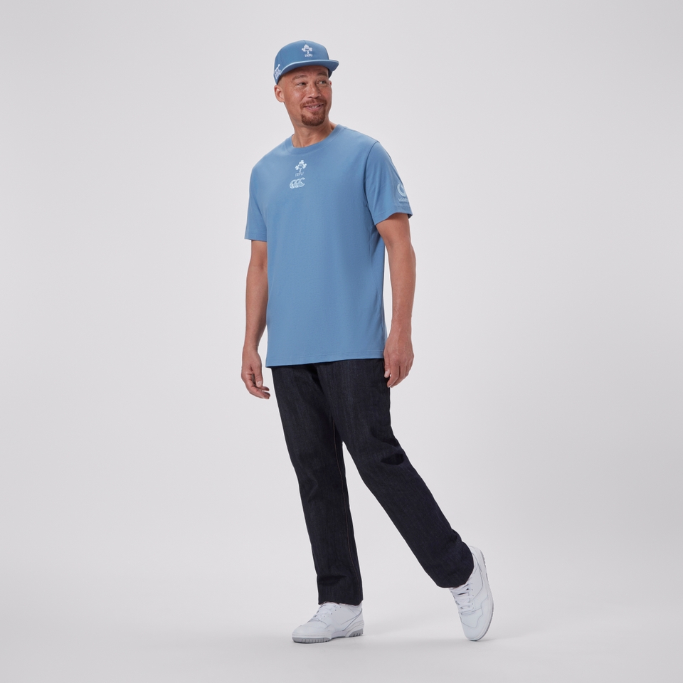 MENS IRELAND TEAM COTTON T-SHIRT BLUE
