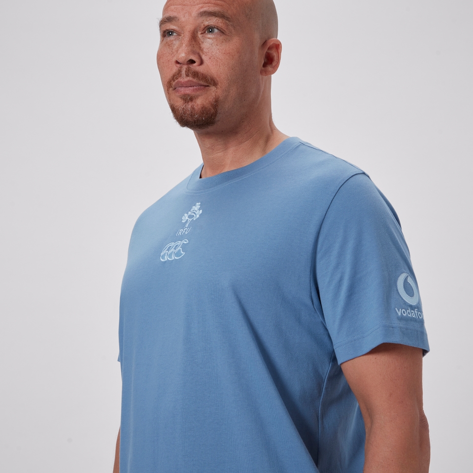 MENS IRELAND TEAM COTTON T-SHIRT BLUE