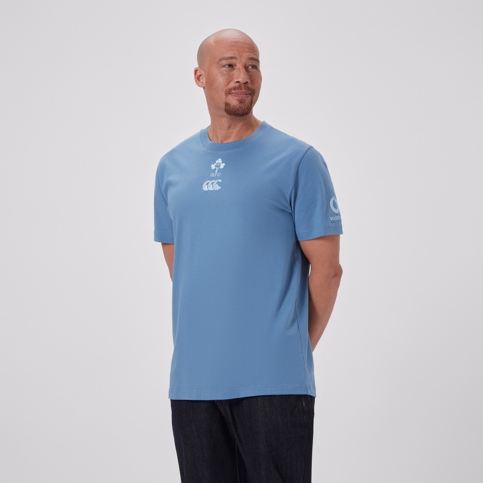 MENS IRELAND TEAM COTTON T-SHIRT BLUE