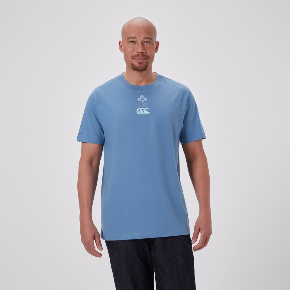 MENS IRELAND TEAM COTTON T-SHIRT BLUE