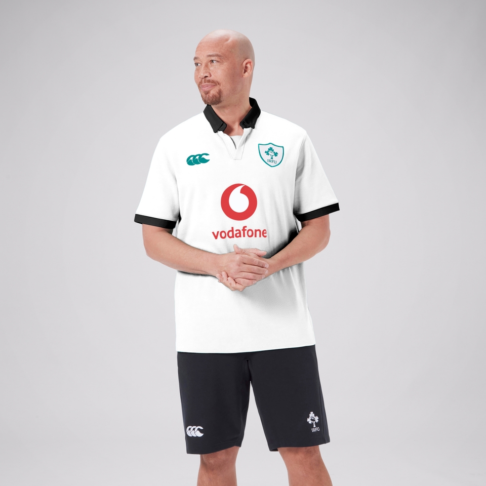 MENS IRELAND ALT SS CLASSIC POLO SHIRT WHITE/BLACK