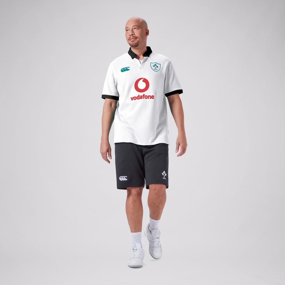 MENS IRELAND ALT SS CLASSIC POLO SHIRT WHITE/BLACK