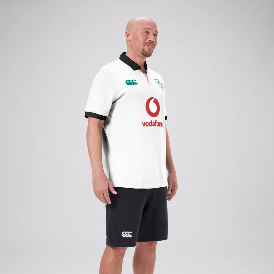 MENS IRELAND ALT SS CLASSIC POLO SHIRT WHITE/BLACK