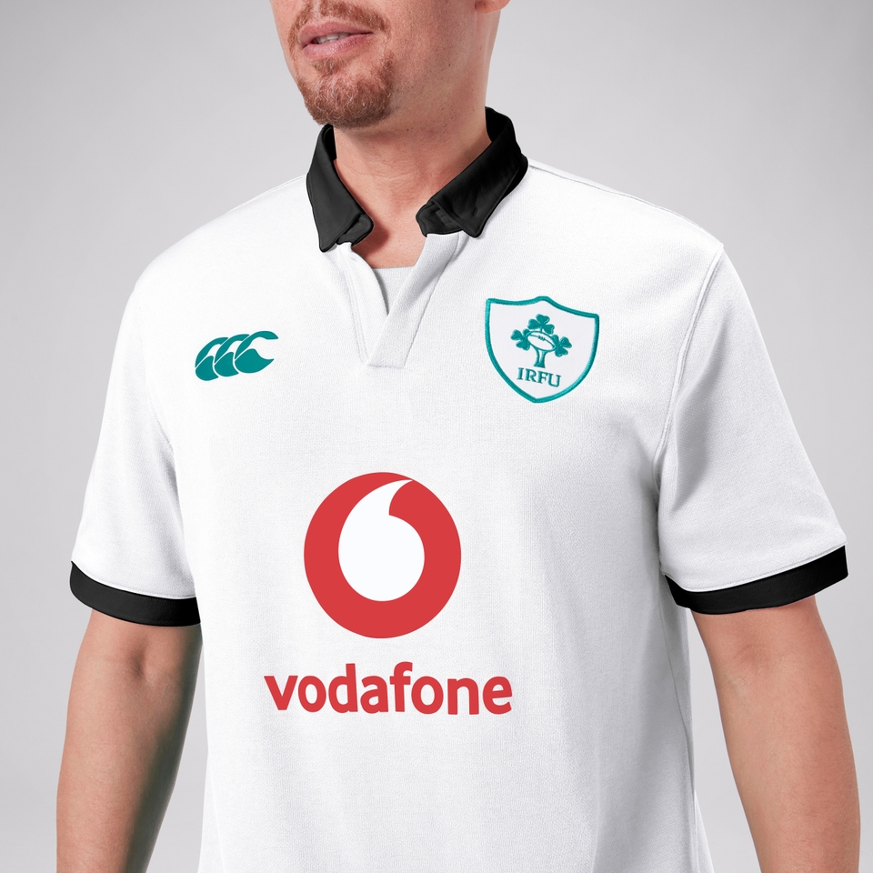 MENS IRELAND ALT SS CLASSIC POLO SHIRT WHITE/BLACK