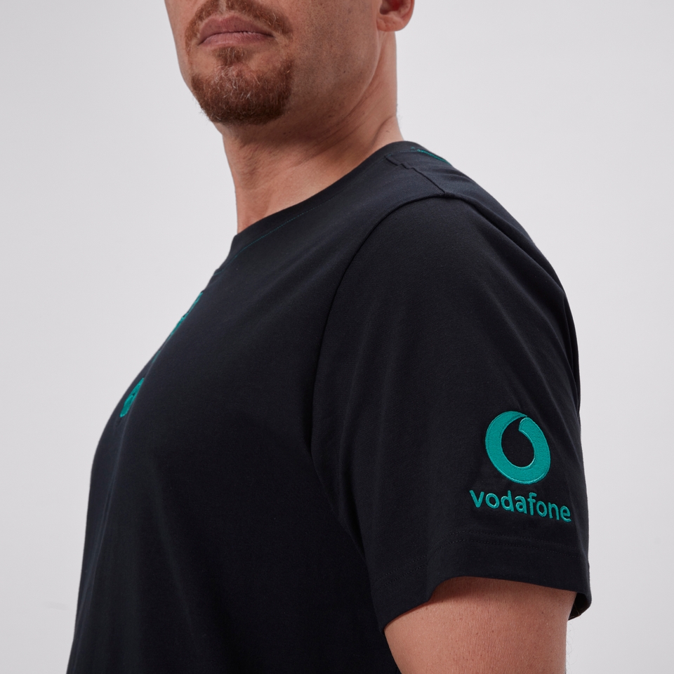 MENS IRELAND TEAM COTTON T-SHIRT BLACK/GREEN