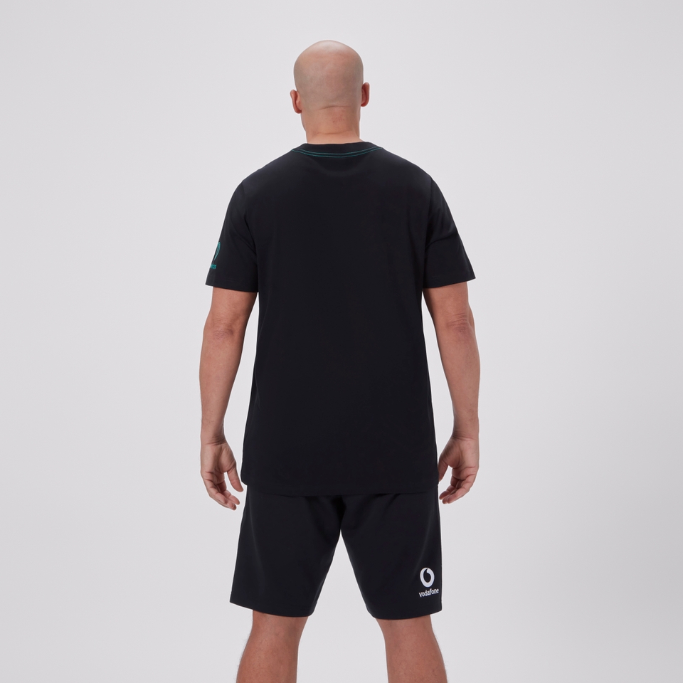 MENS IRELAND TEAM COTTON T-SHIRT BLACK/GREEN