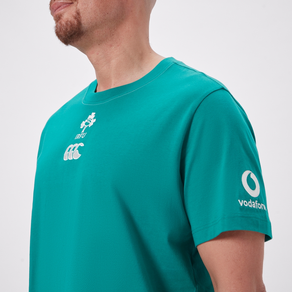 MENS IRELAND TEAM COTTON T-SHIRT GREEN/WHITE