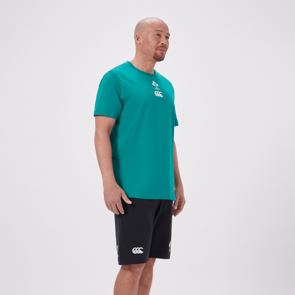 MENS IRELAND TEAM COTTON T-SHIRT GREEN/WHITE