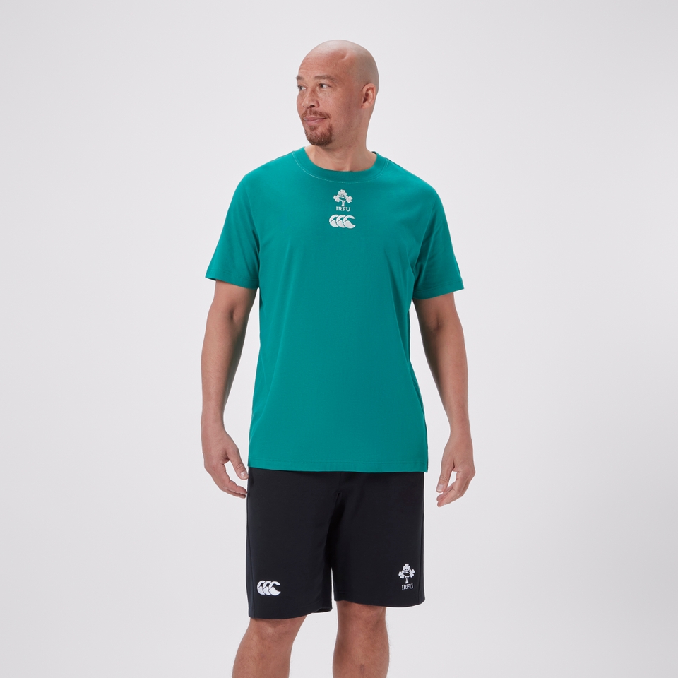 MENS IRELAND TEAM COTTON T-SHIRT GREEN/WHITE