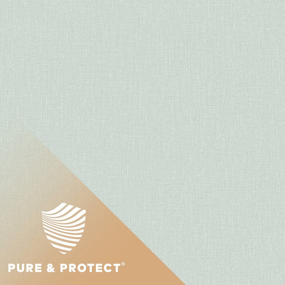 Grandeco Boutique Pure & Protect Cirrus Woven Linen Textured Antibacterial Wallpaper - Aqua