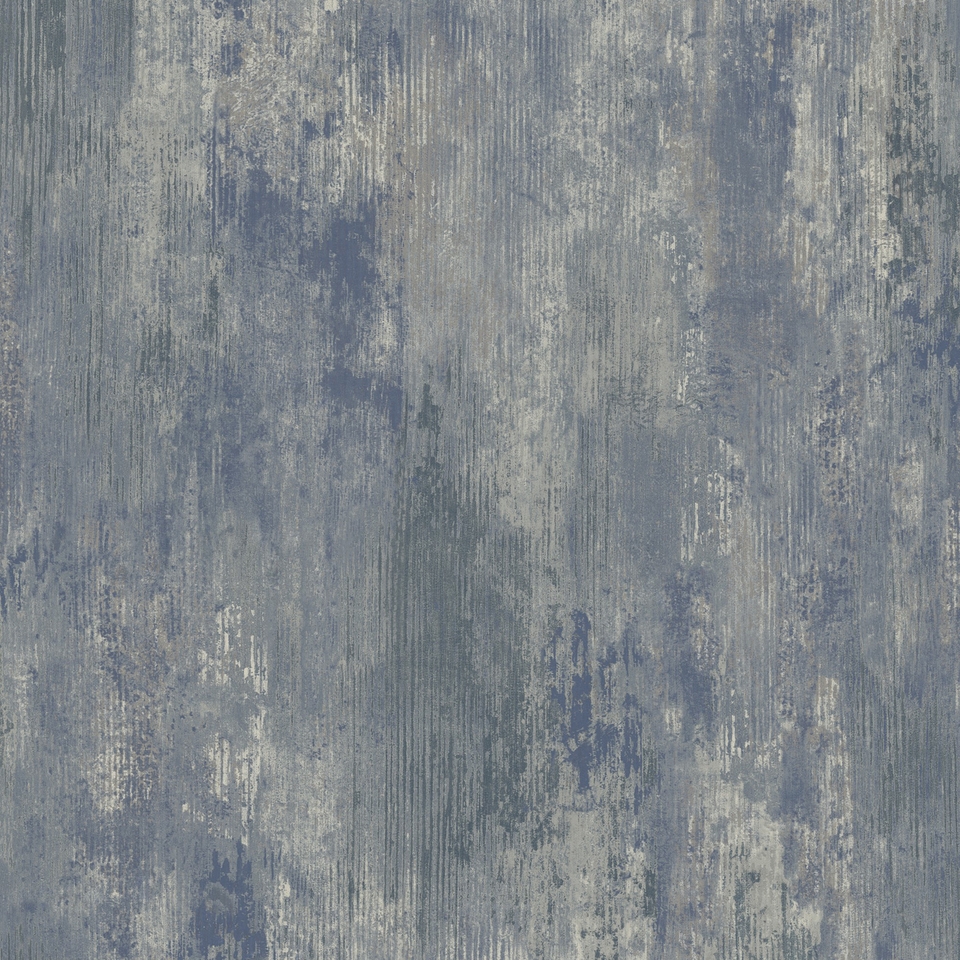 Grandeco Vincenzo Distressed Luxury Italian Plaster Wallpaper - Blue