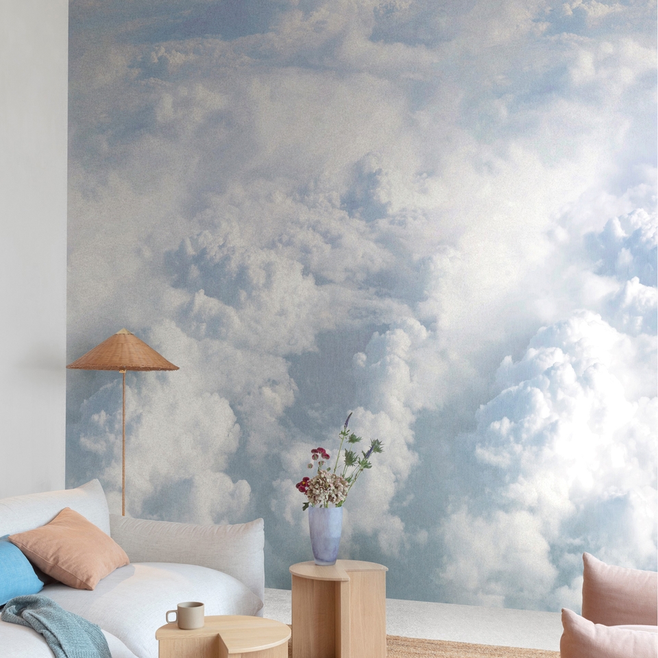 Grandeco Dreamy Clouds 3 Lane Repeatable Mural 2.8 x 1.59m