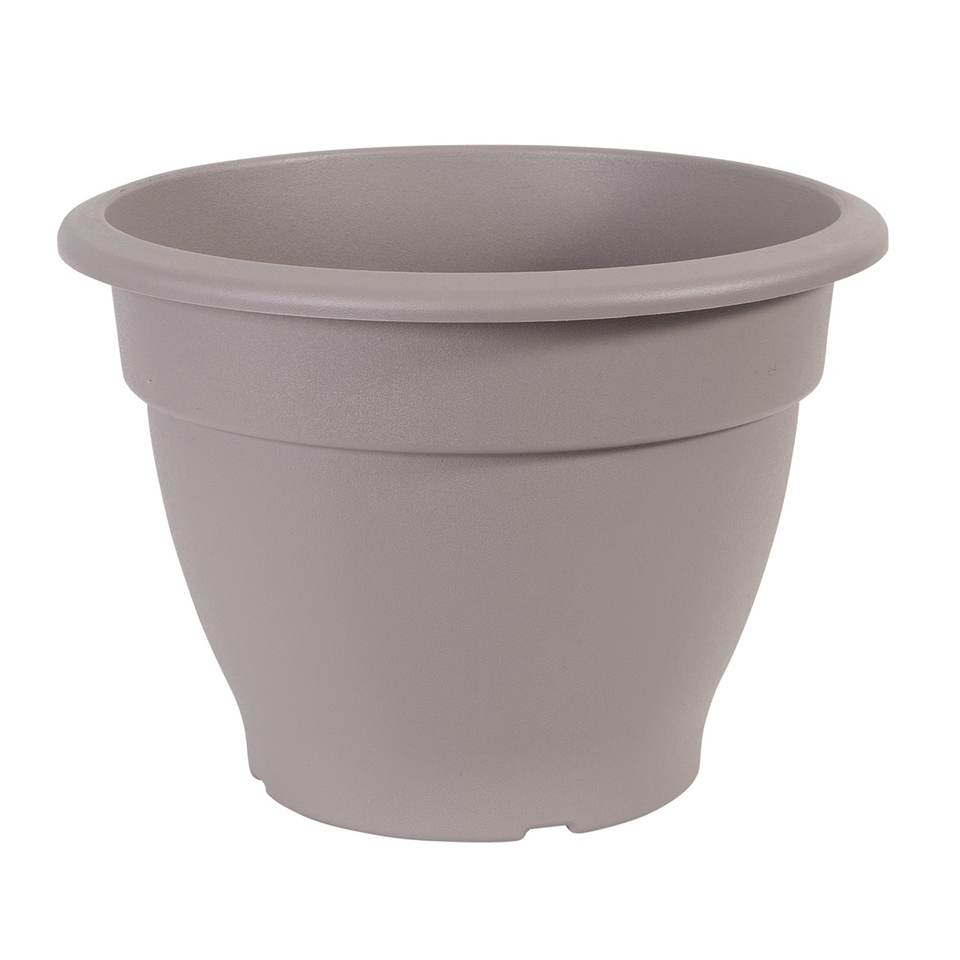 Strata Round Bell Pot Taupe - 38cm