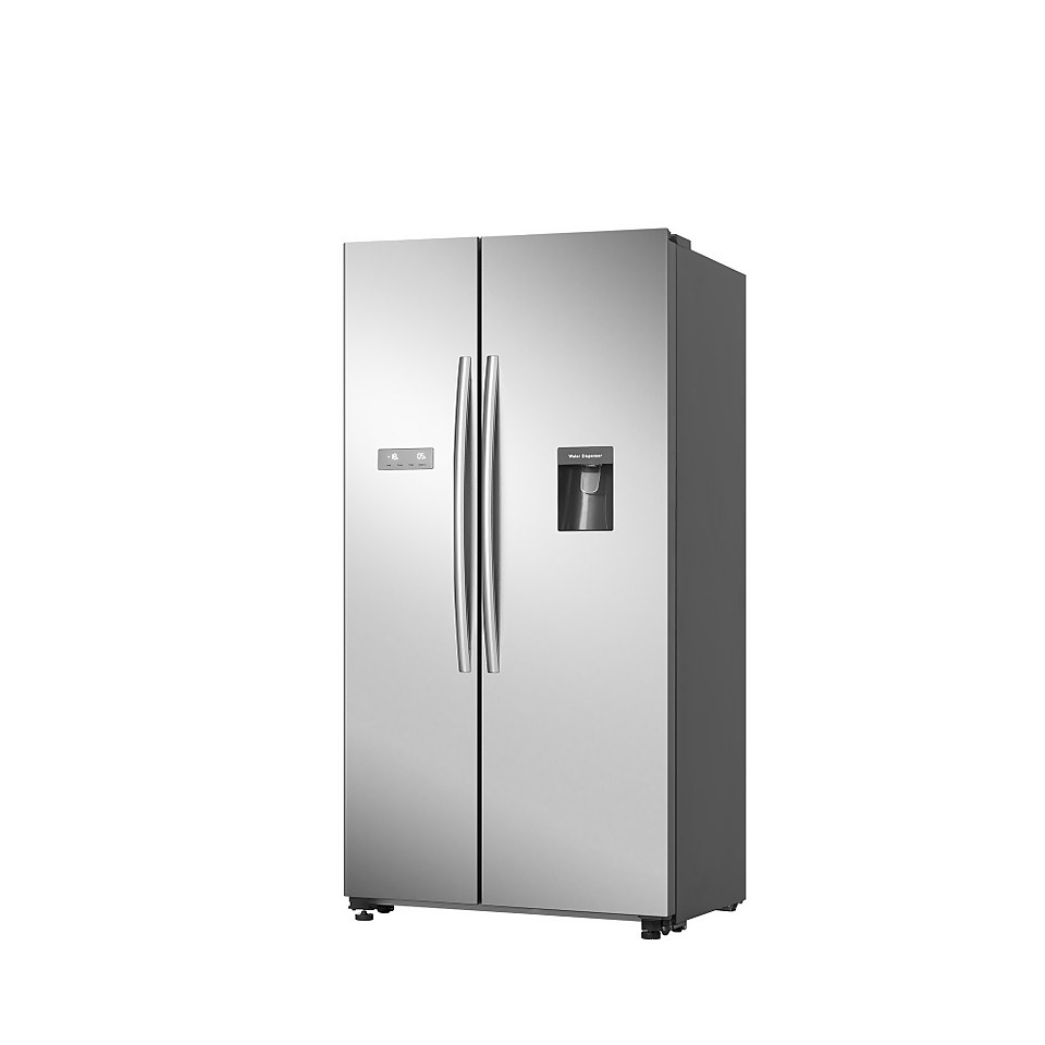 Hisense RS741N4WCE Non-Plumbed Total No Frost American Fridge Freezer - Stainless Steel