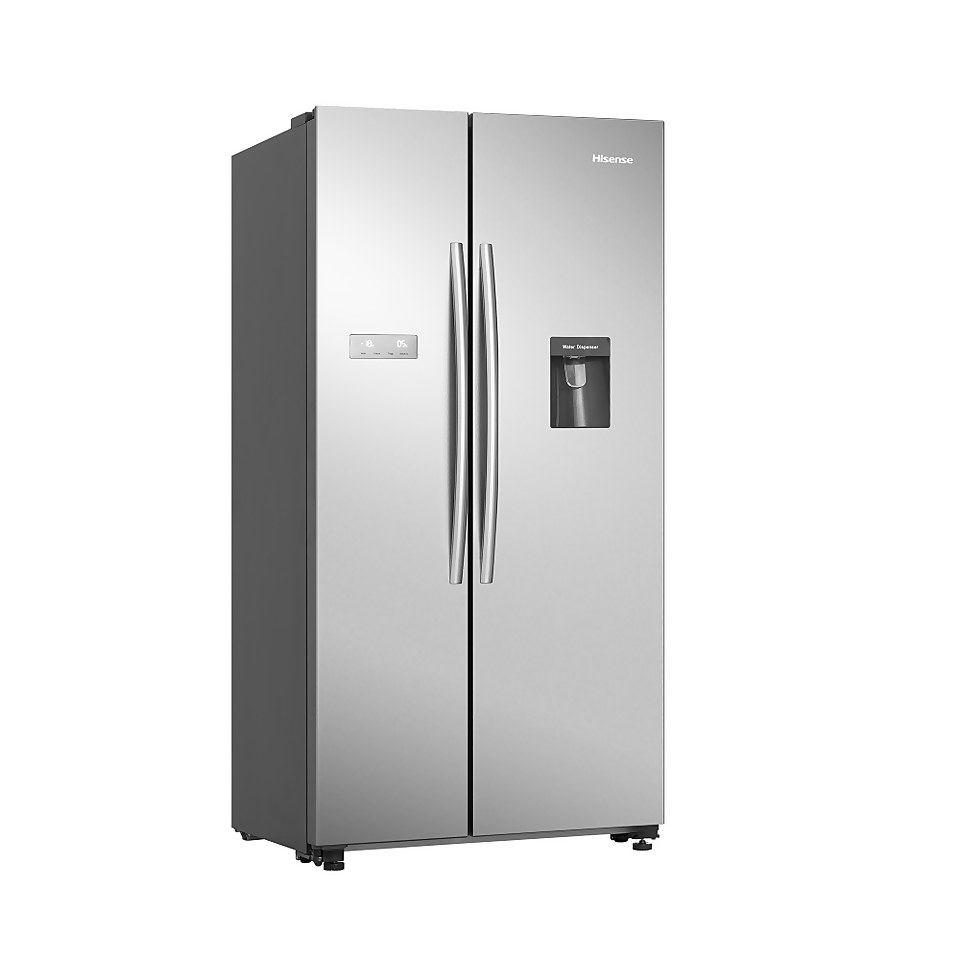 Hisense RS741N4WCE Non-Plumbed Total No Frost American Fridge Freezer - Stainless Steel