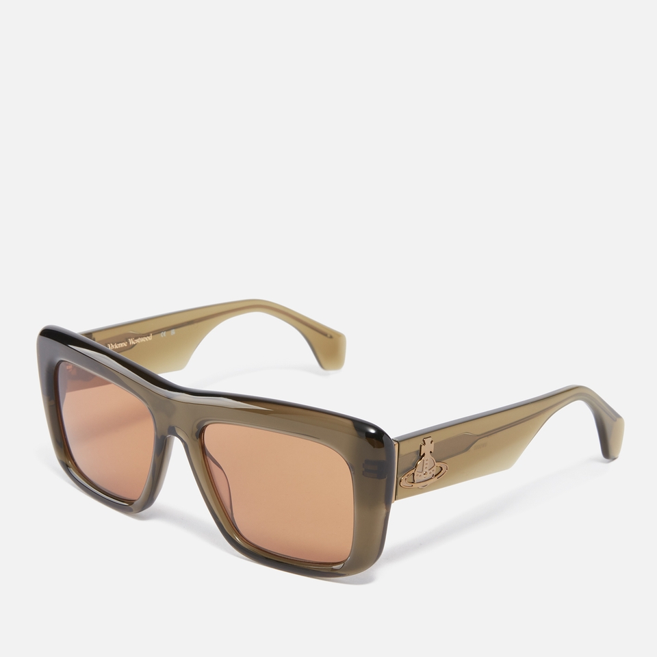 Vivienne Westwood Laurent Rectangle Frame Acetate Sunglasses