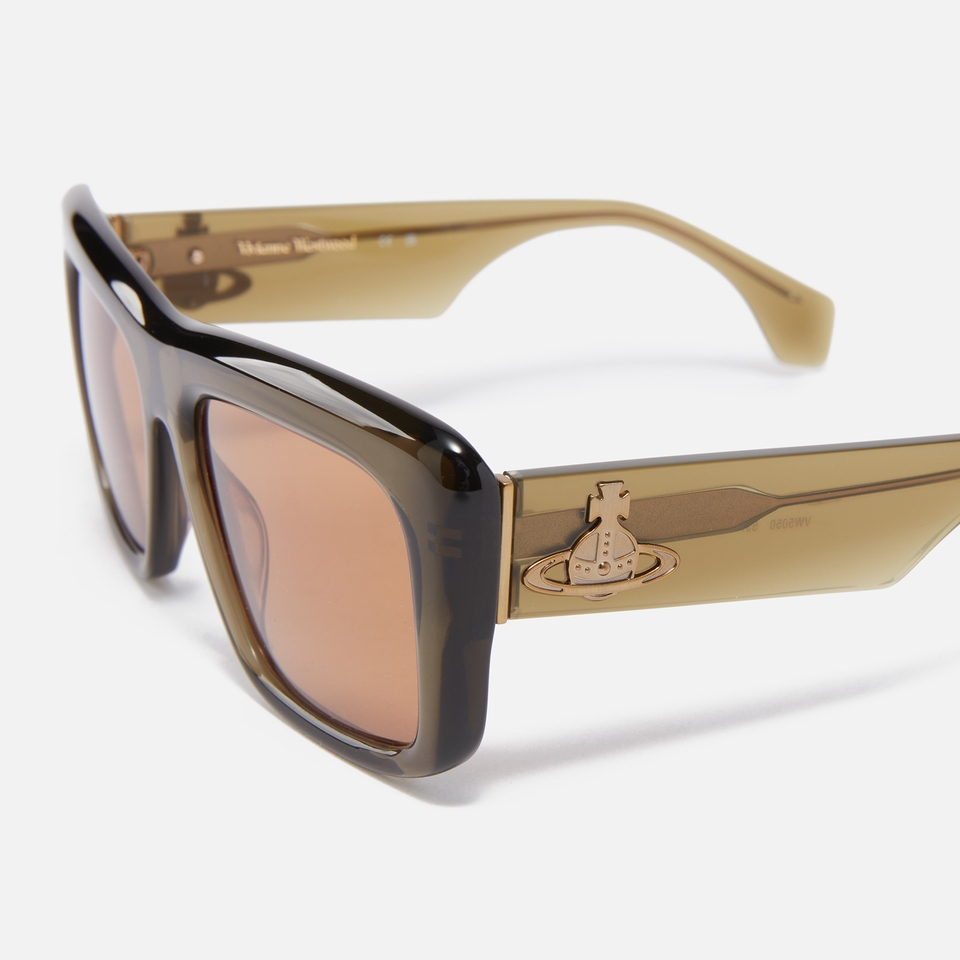 Vivienne Westwood Laurent Rectangle Frame Acetate Sunglasses