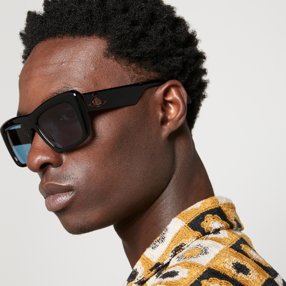 Vivienne Westwood Laurent Rectangle Frame Acetate Sunglasses