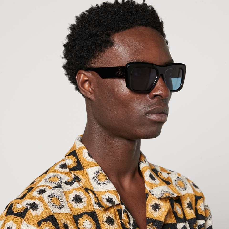 Vivienne Westwood Laurent Rectangle Frame Acetate Sunglasses