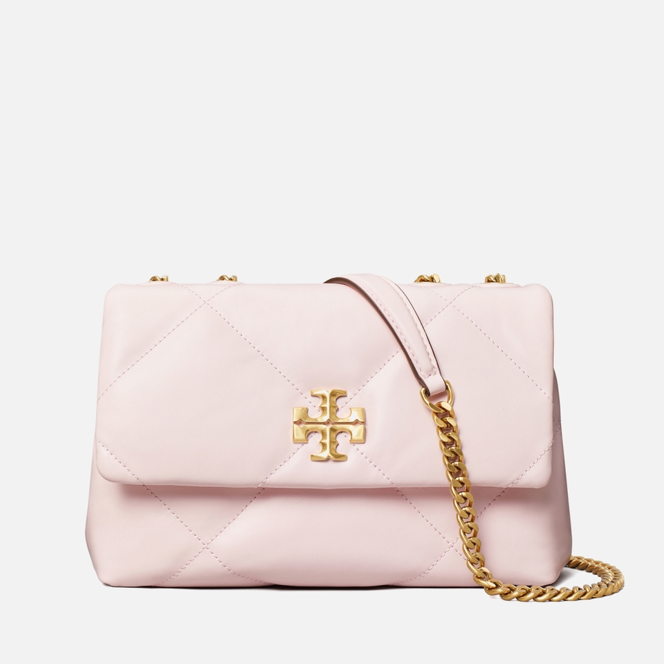 Rose gold top tory burch purse