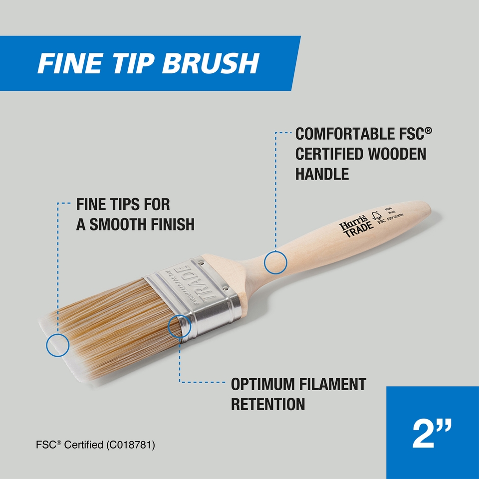 Harris Trade 2 Inch Fine Tip Paint Brush