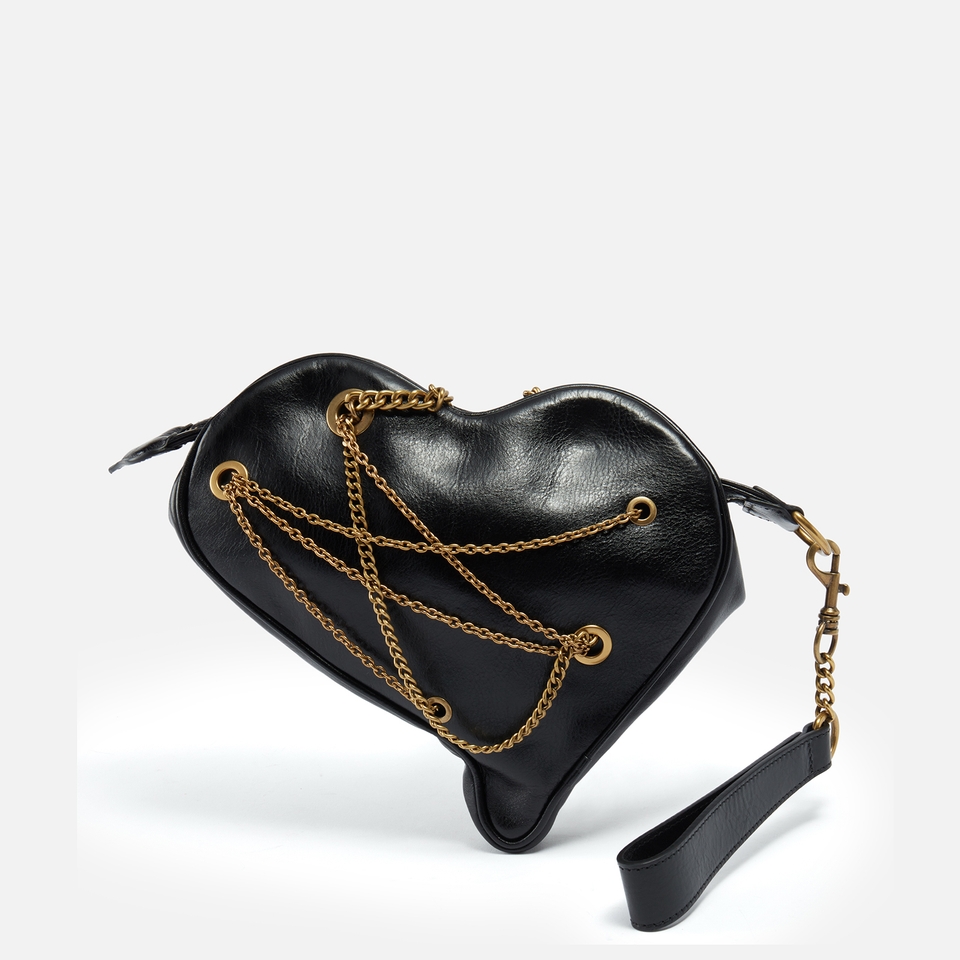 Vivienne Westwood Cora AK Embellished Leather Heart Bag