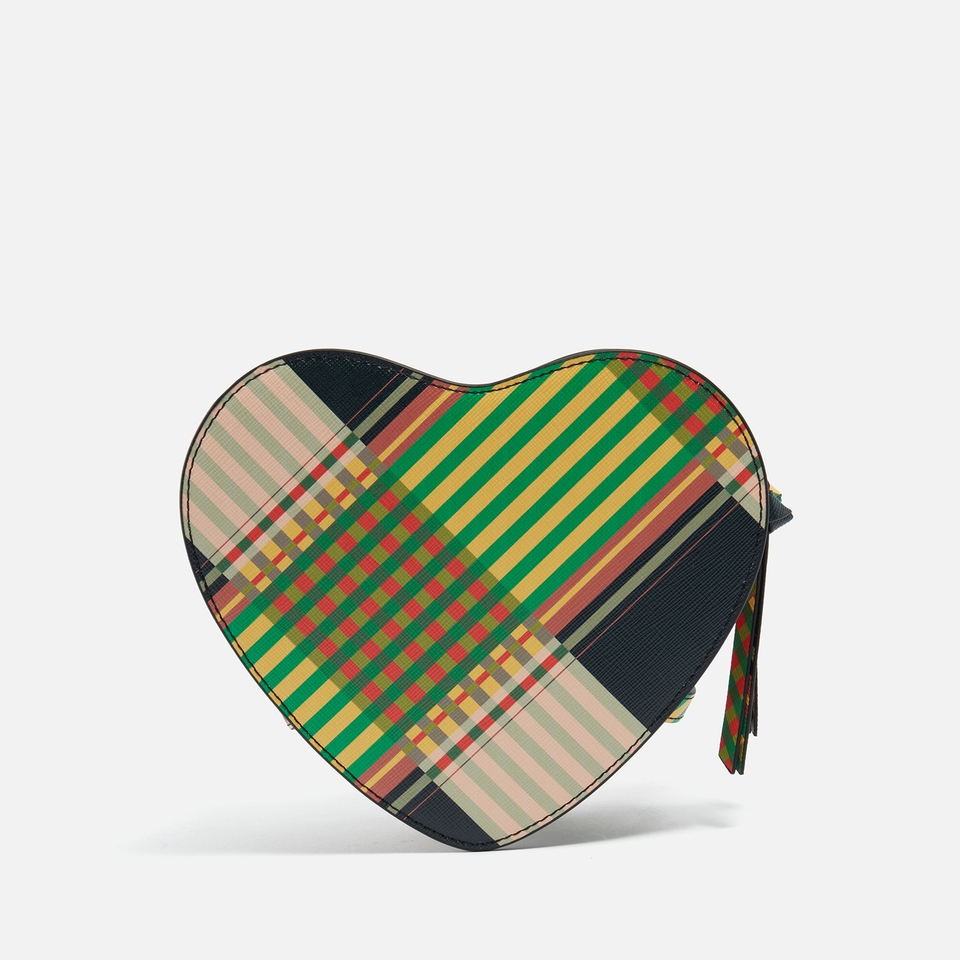Vivienne Westwood Louise Heart Fine-Grain Leather Crossbody Bag