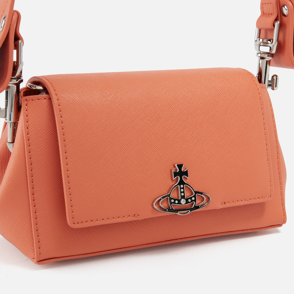 Vivienne Westwood Hazel Cross-Grain Faux Leather-Blend Small Handbag