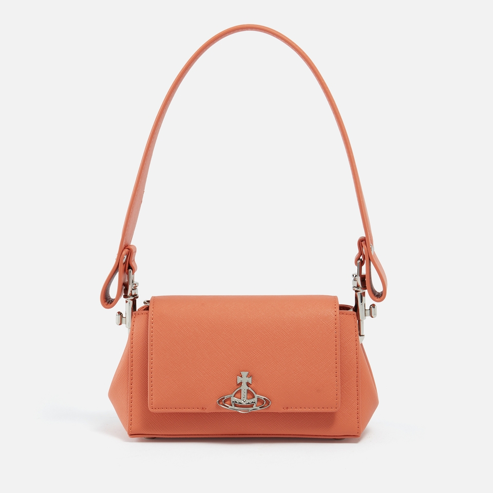 Vivienne Westwood Hazel Cross-Grain Faux Leather-Blend Small Handbag