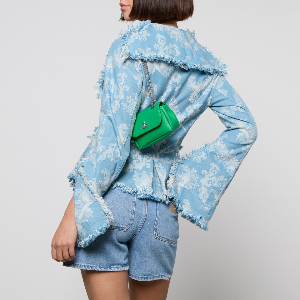 Vivienne Westwood Saffiano Faux Leather Purse Bag