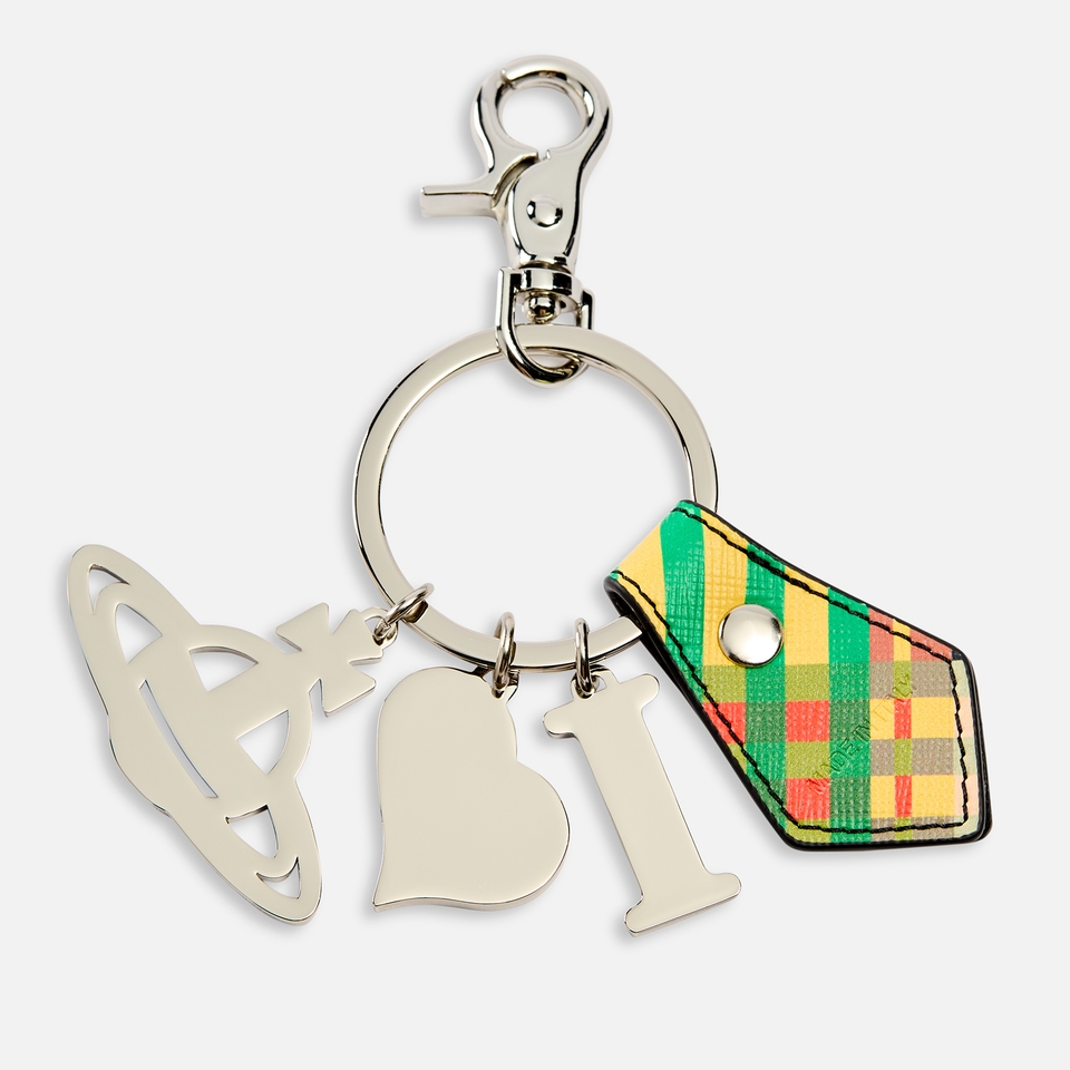 Vivienne Westwood I Love Leather and Silver-Tone Keyring